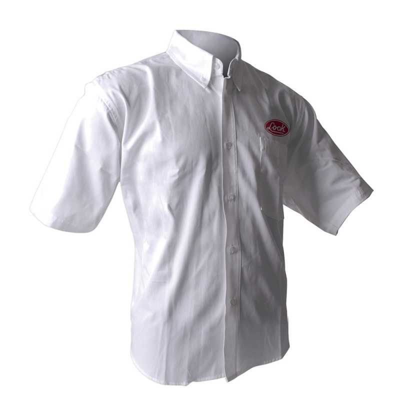 LCAMCBL Camisa de manga corta para caballero color blanco talla L Lock