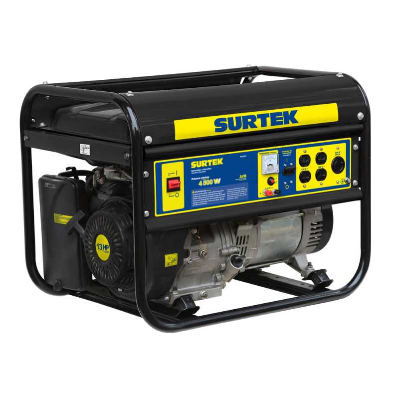 GG550 Generador a gasolina 5000 W 389 cc voltaje de salida 120 V Surtek GG550 Generador a gasolina 5000 W 389 cc voltaje de salida 120 V Surtek