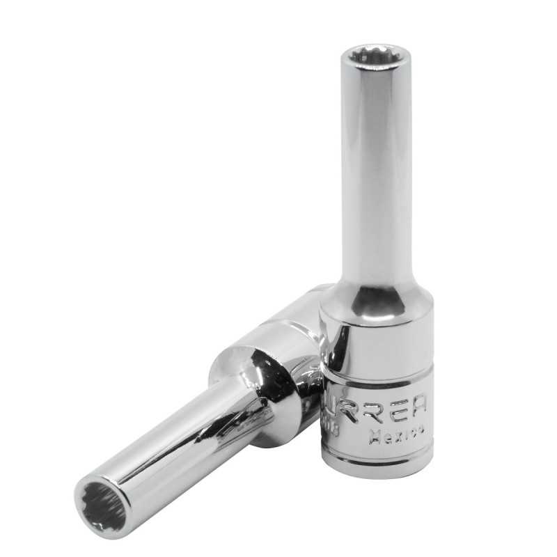 5008HM Dado largo cuadro de 3/8" 6 puntas métrico 8 mm Urrea 5008HM Dado largo cuadro de 3/8" 6 puntas métrico 8 mm Urrea