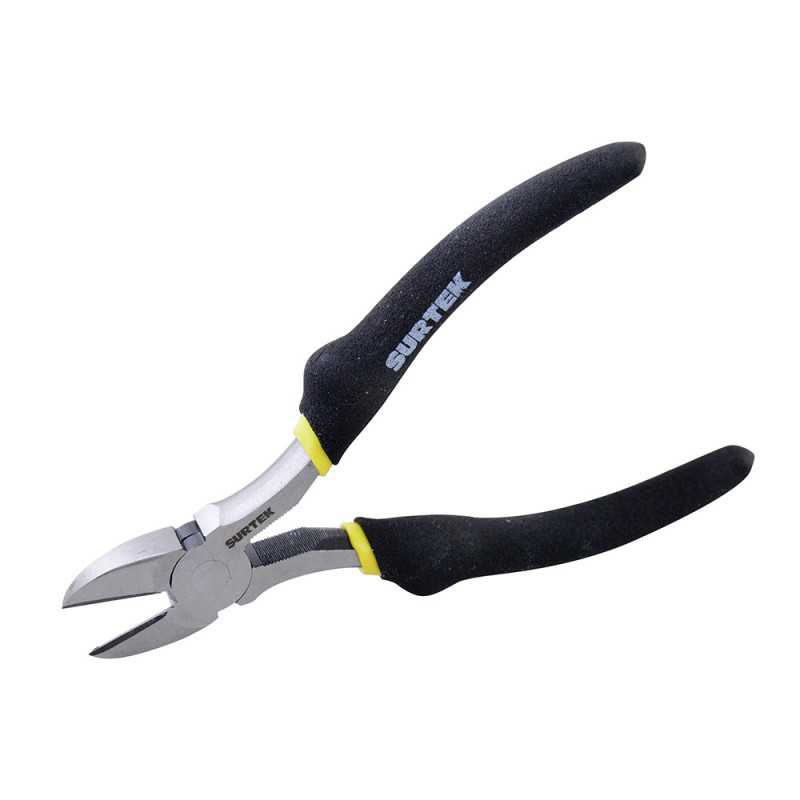 945 Pinza para electricista con mango rubber grip de 5" corte diagonal Surtek