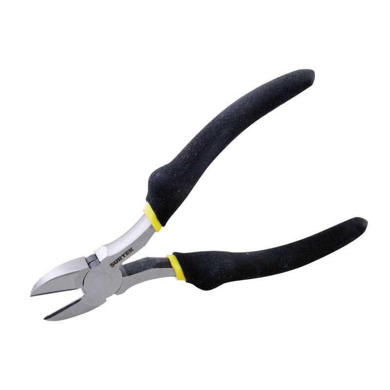 947 Pinza para electricista con mango rubber grip de 7" corte diagonal Surtek