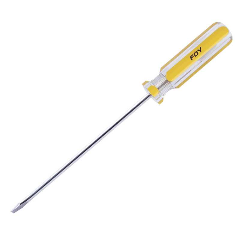 DEP44 Destornillador con mango de PVC punta plana 1/4" x 4" Foy