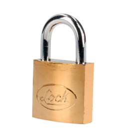 L701ALB Letra A slim 4" latón brillante Lock