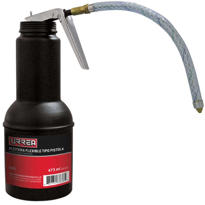 2267 Aceitera flexible tipo pistola de 473 ml Urrea 2267 Aceitera flexible tipo pistola de 473 ml Urrea