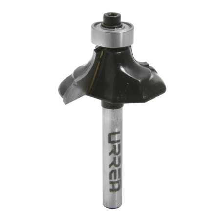 BR1425 Broca para router de acero clásica con balero 1-3/8" zanco de 1/4" Urrea
