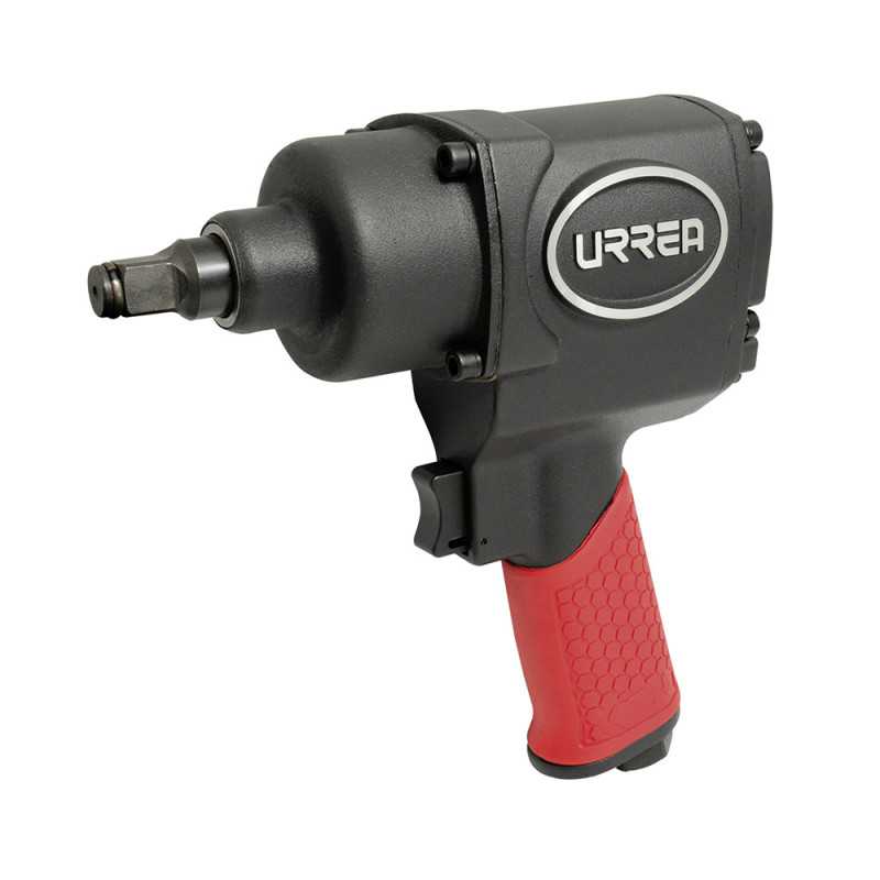 UP731A Pistola de impacto neumática cuadro de 1/2" 442 Ft-lb composite sistema twin hammer Urrea