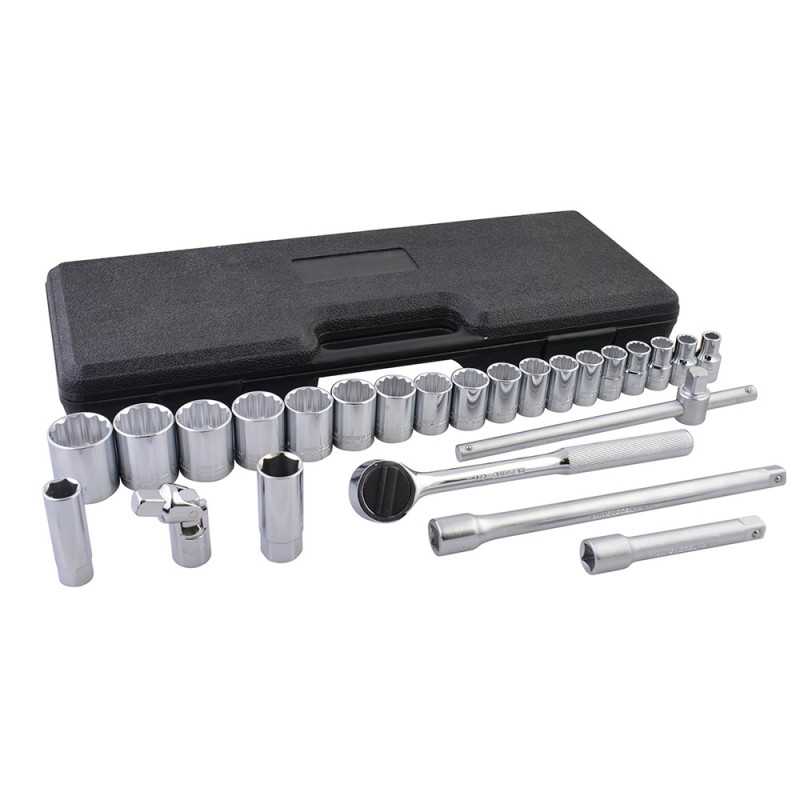 F5800C Juego de dados y accesorios cuadro de 1/2" combinado 25 piezas Surtek F5800C Juego de dados y accesorios cuadro de 1/2" combinado 25 piezas Surtek