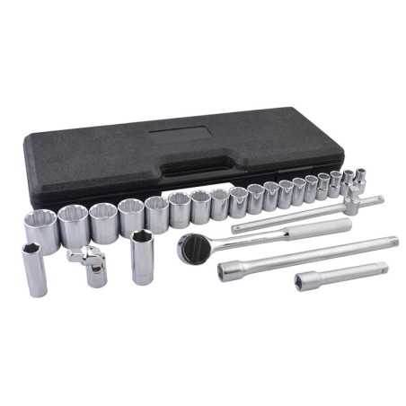 F5800C Juego de dados y accesorios cuadro de 1/2" combinado 25 piezas Surtek