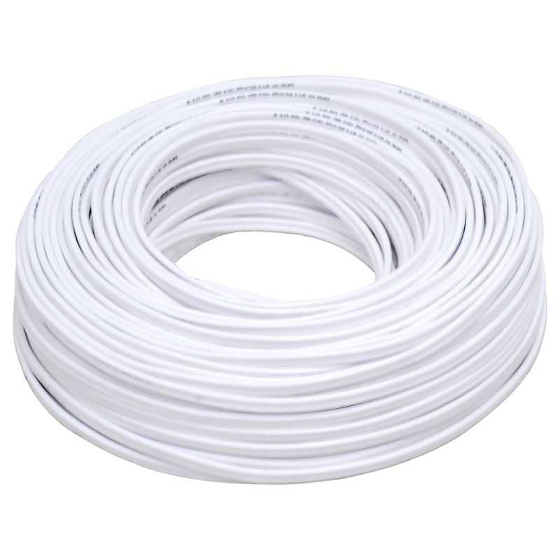 136929 Cable eléctrico POT 2 x 18 100 m color blanco Surtek 136929 Cable eléctrico POT 2 x 18 100 m color blanco Surtek