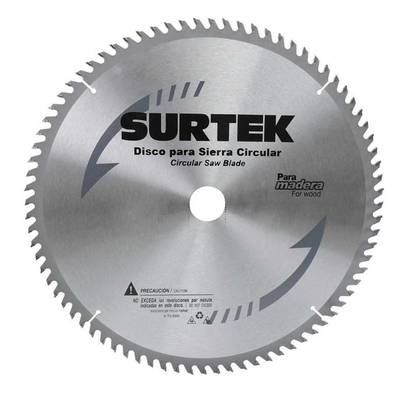 120610 Disco para sierra circular para corte madera 24 dientes 8-1/4" Surtek