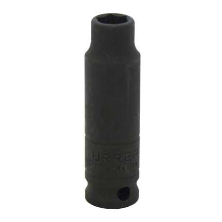 7714H Dado de impacto largo cuadro de 3/8" 6 puntas en pulgadas 7/16" Urrea