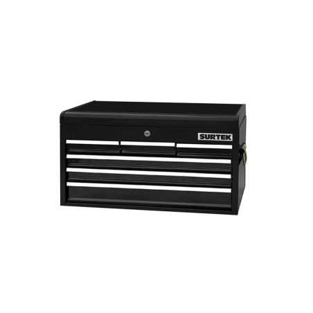 125115 Gabinete móvil color negro superior 6 gavetas 26" Surtek