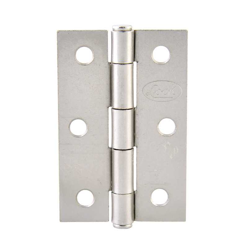 LBA20NI Bisagra alargada de acero níquel satinado 2" x 1.61" Lock LBA20NI Bisagra alargada de acero níquel satinado 2" x 1.61" Lock