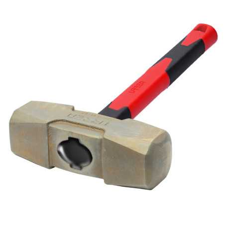 UH74FGS Marro de bronce-aluminio antichispa de 18lb con mango largo de fibra de vidrio 20" Urrea