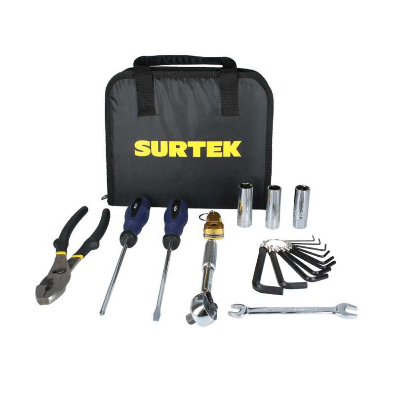 JM12 Juego combinado de herramienta para motocicleta 12 piezas Surtek JM12 Juego combinado de herramienta para motocicleta 12 piezas Surtek