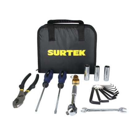 JM12 Juego combinado de herramienta para motocicleta 12 piezas Surtek