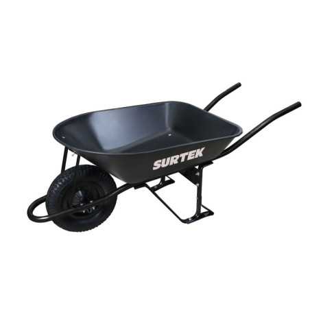 CAT55X Carretilla reforzada con bastidor metálico 5.5 Ft3 llanta imponchable de poliuretano Surtek