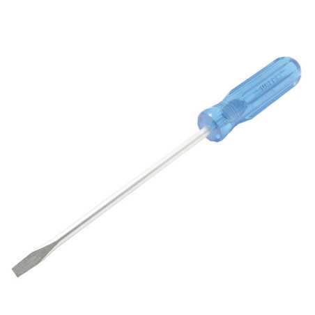 D302 Destornillador con mango azul punta plana barra redonda 3/16" x 4" Surtek