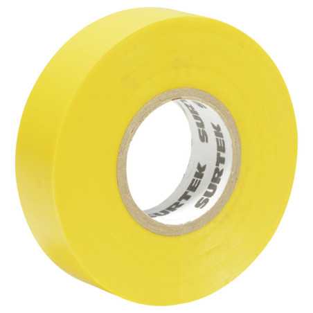 138007 Cinta para aislar amarilla 19 mm x 9 m Surtek
