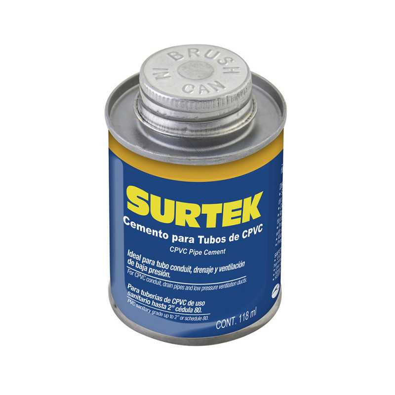 121134 Cemento para tubo CPVC 118 ml Surtek