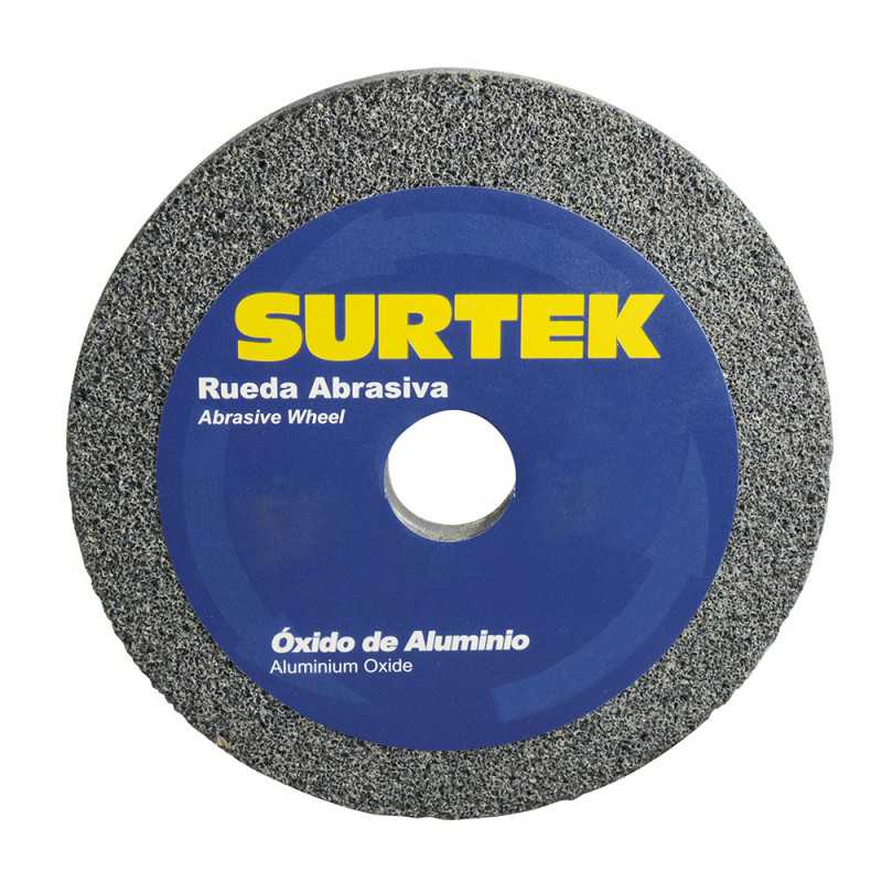 128011 Rueda abrasiva de óxido de aluminio grano 60 8" x 1" Surtek