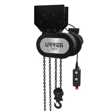 POEL09 Polipasto eléctrico con sistema de doble freno 2 ramales 3 ton cadena 13 m Urrea