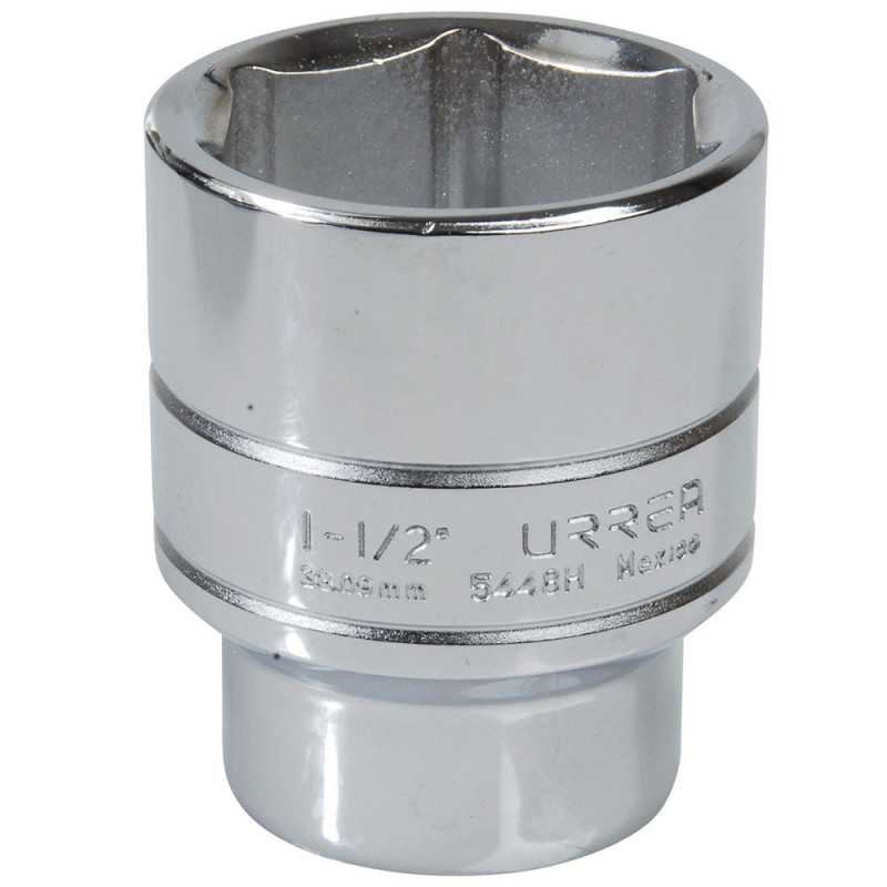 5448H Dado cuadro de 1/2" 6 puntas en pulgadas 1-1/2" Urrea