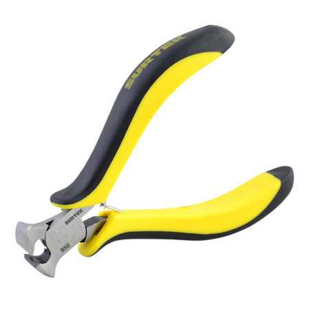 950 Mini pinza para electrónica con mango bimaterial de 4-1/16" corte transversal Surtek