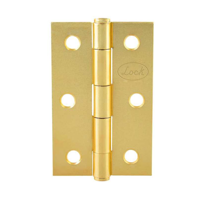 LBA15LB Bisagra alargada de acero latón brillante 1.5" x 1.46" Lock