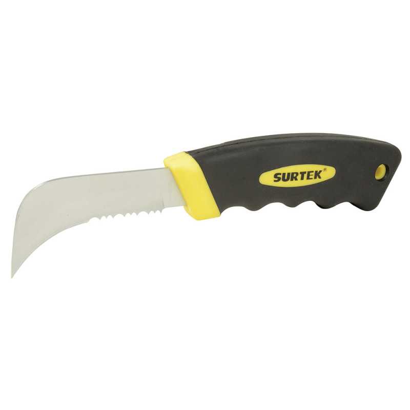 120127 Cuchillo de acero inoxidables con mango bimaterial de 8" para linóleo Surtek 120127 Cuchillo de acero inoxidables con mango bimaterial de 8" para linóleo Surtek