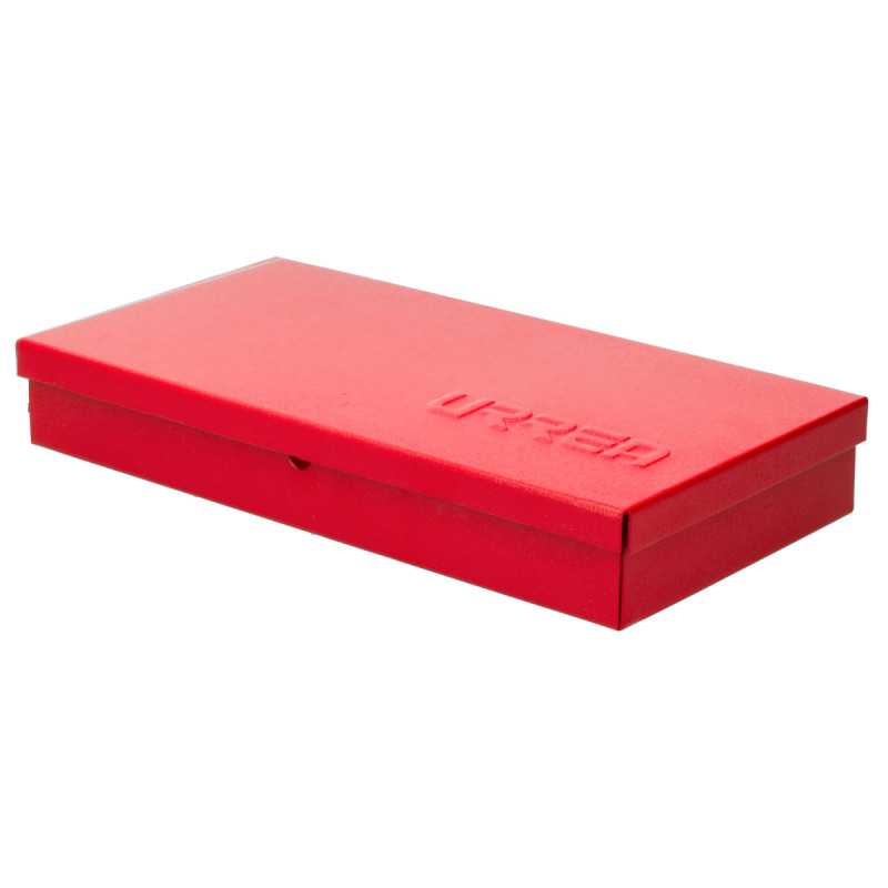 4725 Caja metálica usos múltiples color rojo 4" x 9" x 1" Urrea