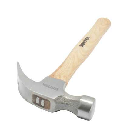 407 Martillo de uña curva con mango de madera de 11" 8 oz Surtek