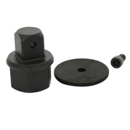 7652 Adaptador con barreno pasado para dado de impacto cuadro de 1/2" hembra a 3/4" macho Urrea