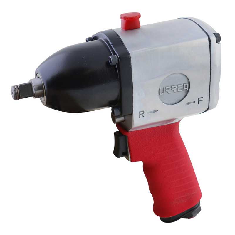 UP734H Pistola de impacto neumática cuadro de 1/2" 420 Ft-lb sistema pin clutch Urrea UP734H Pistola de impacto neumática cuadro de 1/2" 420 Ft-lb sistema pin clutch Urrea