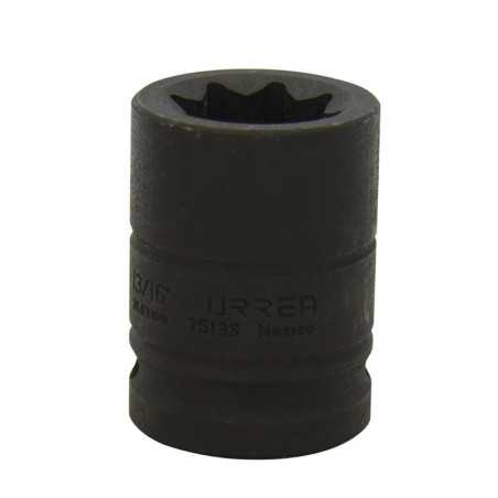 7513S Dado de impacto cuadro de 3/4" 8 puntas en pulgadas 13/16" Urrea