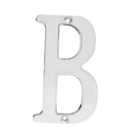 L701BCS Letra B slim 4" níquel satinado Lock