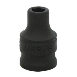 7290-6M Dado de impacto con punta hexagonal cuadro de 3/8" métrico 6 mm Urrea