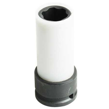 7522MFP Dado de impacto largo métrico cuadro de 3/4" con protección Nylamid 22 mm Urrea