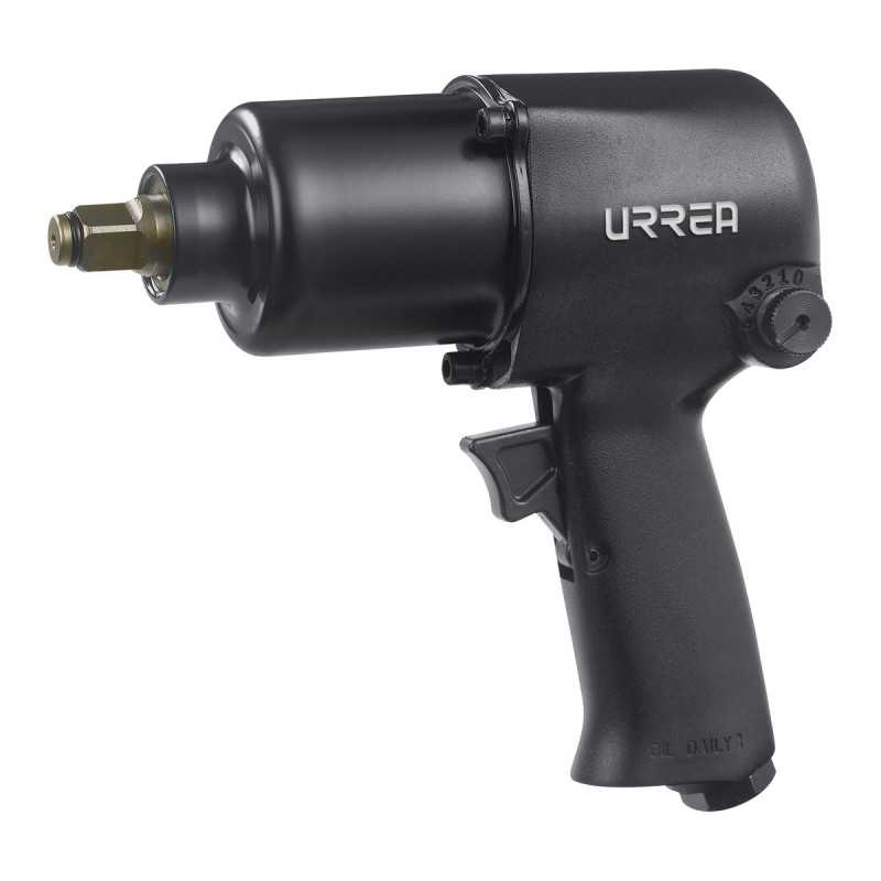 Pistola de impacto neumática cuadro de 1/2" 490 Ft-lb composite sistema twin hammer Urrea Pistola de impacto neumática cuadro de 1/2" 490 Ft-lb composite sistema twin hammer Urrea