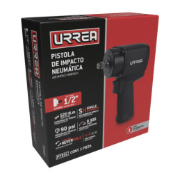 Pistola de impacto neumática cuadro de 1/2" 385 Ft-lb composite sistema twin hammer Urrea