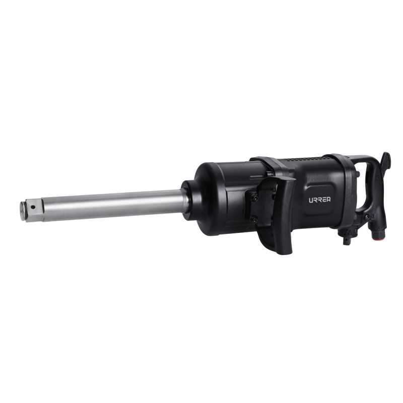 Pistola de impacto neumática cuadro de 1-1/2" 4,500 Ft-lb con extensión 9" Urrea Pistola de impacto neumática cuadro de 1-1/2" 4,500 Ft-lb con extensión 9" Urrea