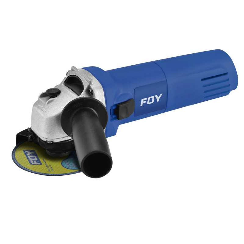 Mini esmeriladora angular 4-1/2" 550 W 120 V, 11000 RPM Foy Mini esmeriladora angular 4-1/2" 550 W 120 V, 11000 RPM Foy