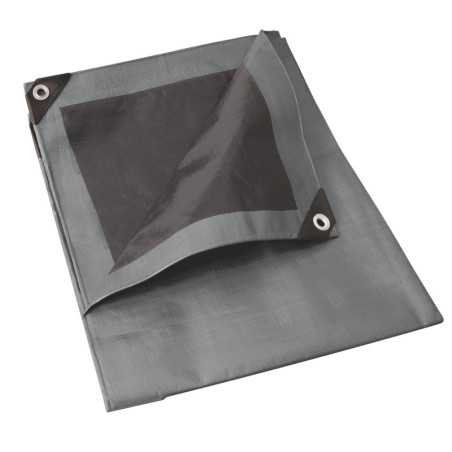 Lona de polietileno reforzada color gris, 6 x 9 m Surtek