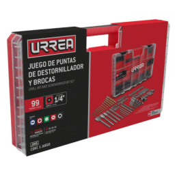 Juego de puntas de destornillador y brocas , 99 piezas Urrea
