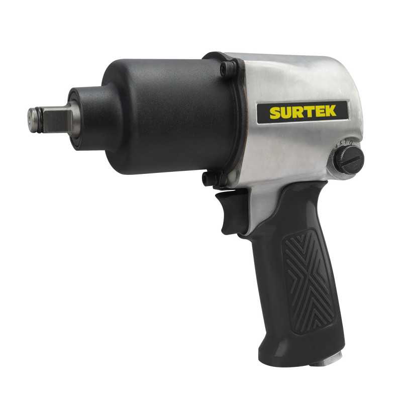 Pistola de impacto neumática cuadro de 1/2" 500 Ft-lb sistema twin hammer Surtek Pistola de impacto neumática cuadro de 1/2" 500 Ft-lb sistema twin hammer Surtek