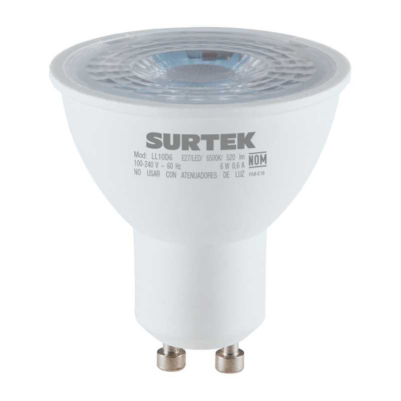 Lámpara de LED tipo GU10, 4 W luz cálida Surtek Lámpara de LED tipo GU10, 4 W luz cálida Surtek