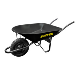 CAT45X Carretilla reforzada con bastidor metálico 4.5 Ft3 llanta imponchable de poliuretano Surtek