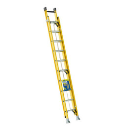 Escalera de extensión tipo II de fibra de vidrio con 20 peldaños Surtek