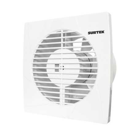 Extractor de aire domestico 6", 2.7m2 de alcance, 27 w, 173 m3/h, 40dB Surtek
