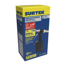 Remachadora neumática para boquillas 1/8" a 1/4" Surtek Remachadora neumática para boquillas 1/8" a 1/4" Surtek